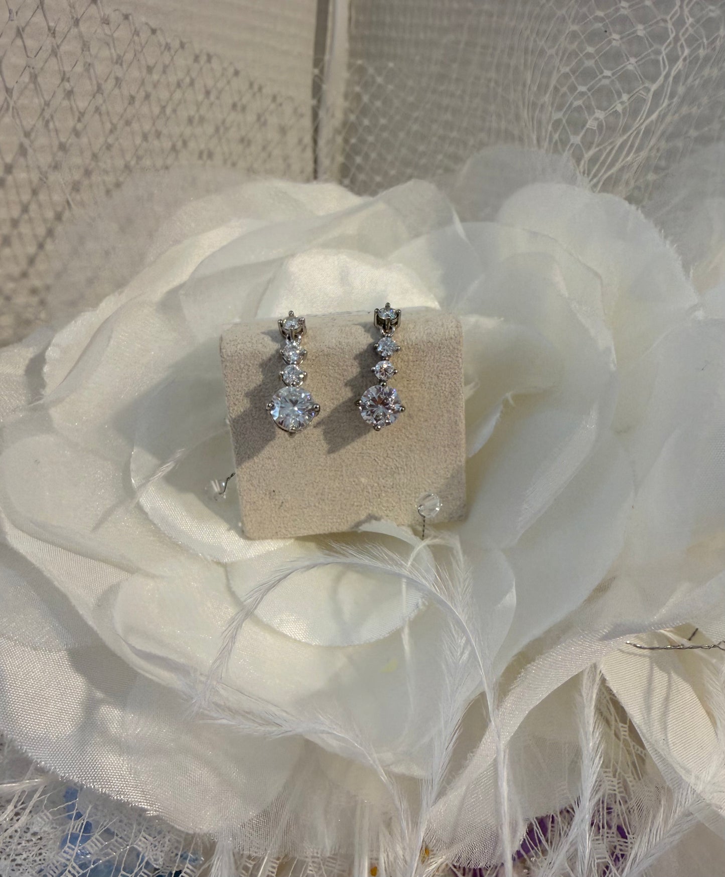 Moissanite Drådeøreringe